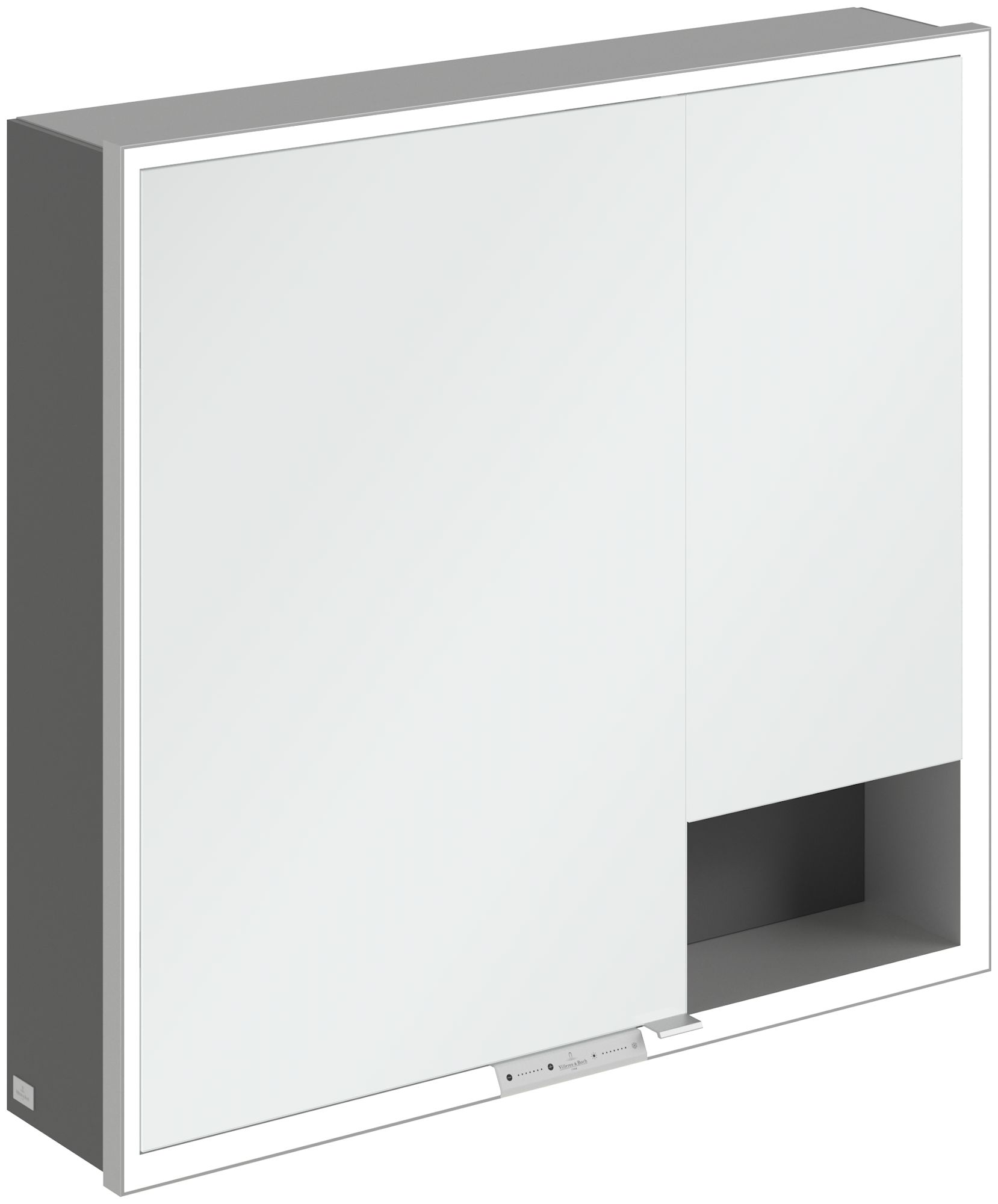 Villeroy & Boch My View+ szekrény 80x16.8x75 cm tükörrel grafit A48180VR
