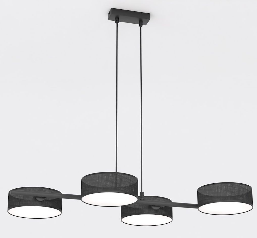 Emibig Drumz függőlámpa 4x10 W fekete 1562/4