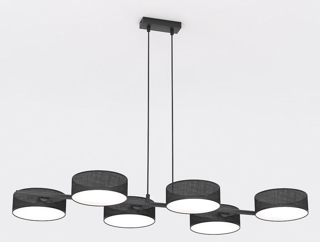 Emibig Drumz függőlámpa 6x10 W fekete 1562/6