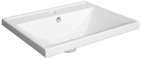 Defra Barcelona mosdótál 50x40 cm négyszögletes beépíthető fehér 2420