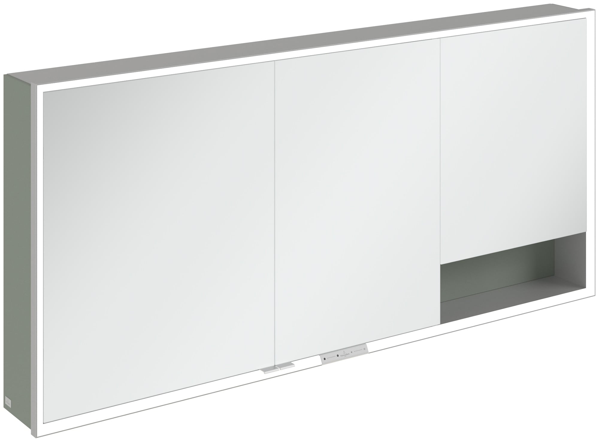 Villeroy & Boch My View+ szekrény 160x16.8x75 cm tükörrel zöld A48116AF