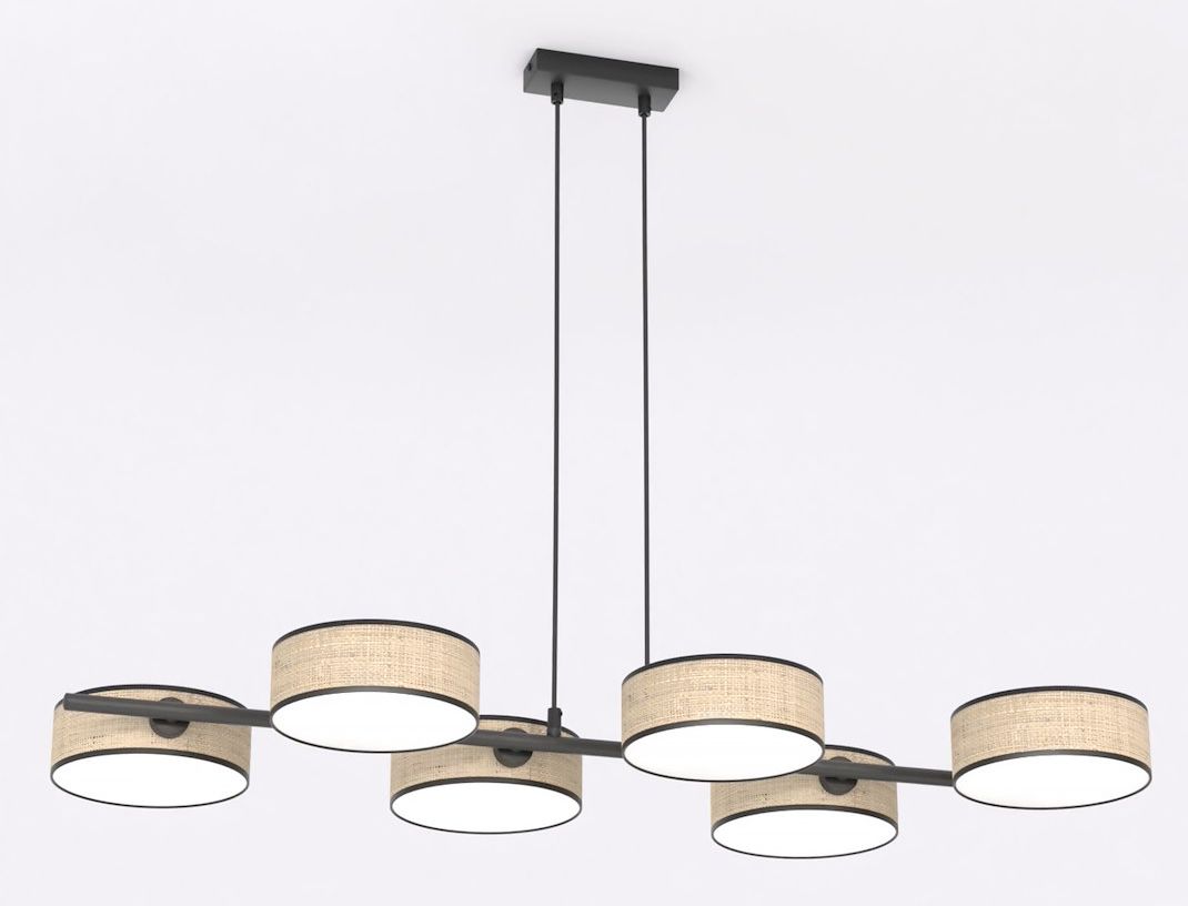 Emibig Drumz függőlámpa 6x10 W bézs 1565/6