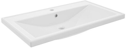 Defra Nanu mosdótál 81x46 cm négyszögletes beépíthető fehér 1034