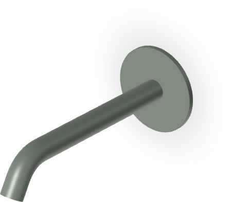 Zucchetti Pan S kifolyócső csaptelep fürdőkádhoz || Z92261.V7