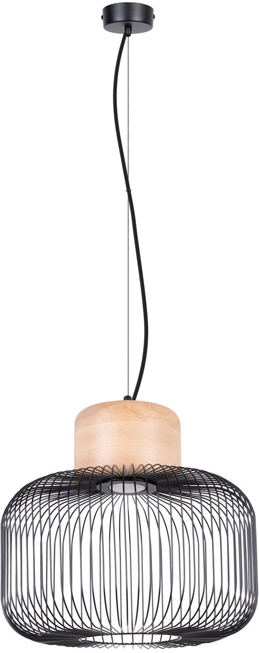 Sollux Lighting Gabbia függőlámpa 1x15 W fekete SL.1847