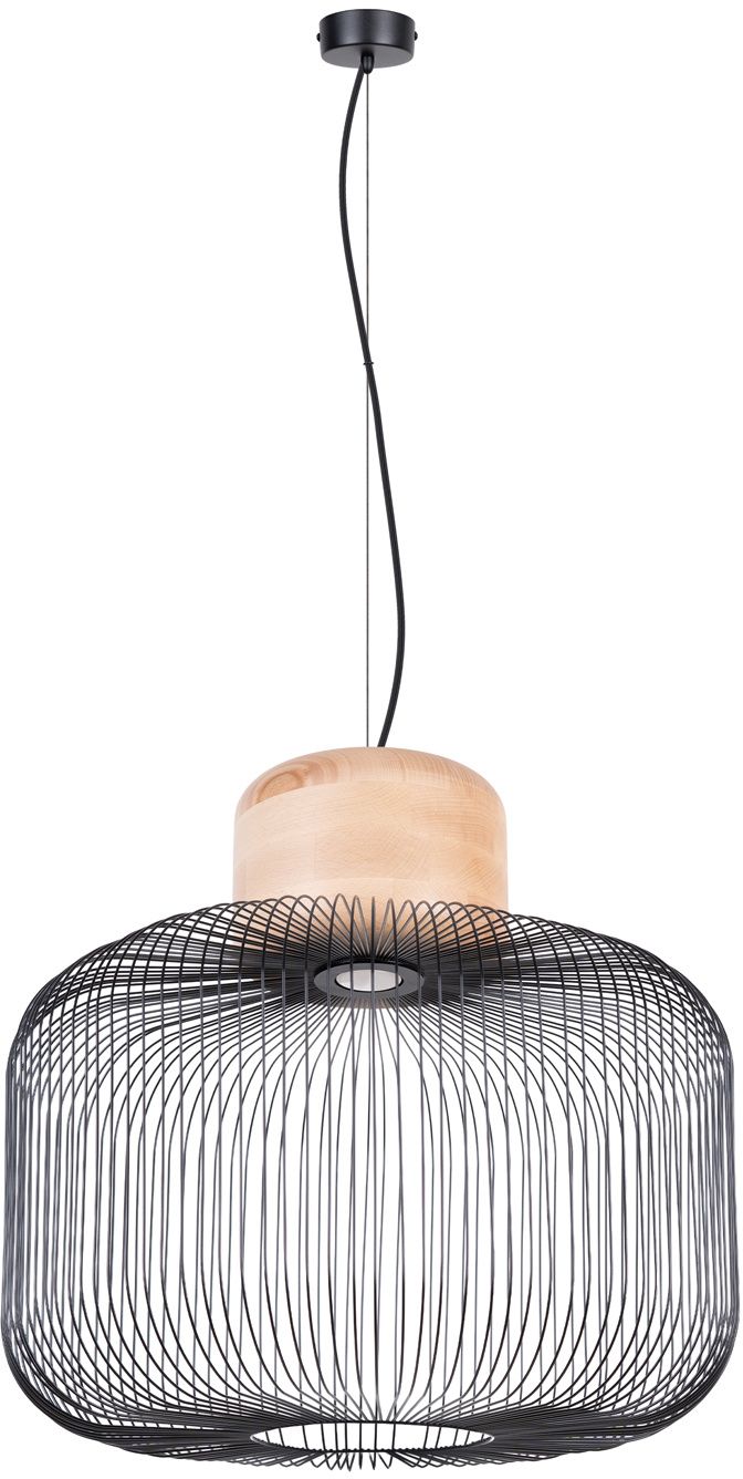 Sollux Lighting Gabbia függőlámpa 1x16 W fekete SL.1848