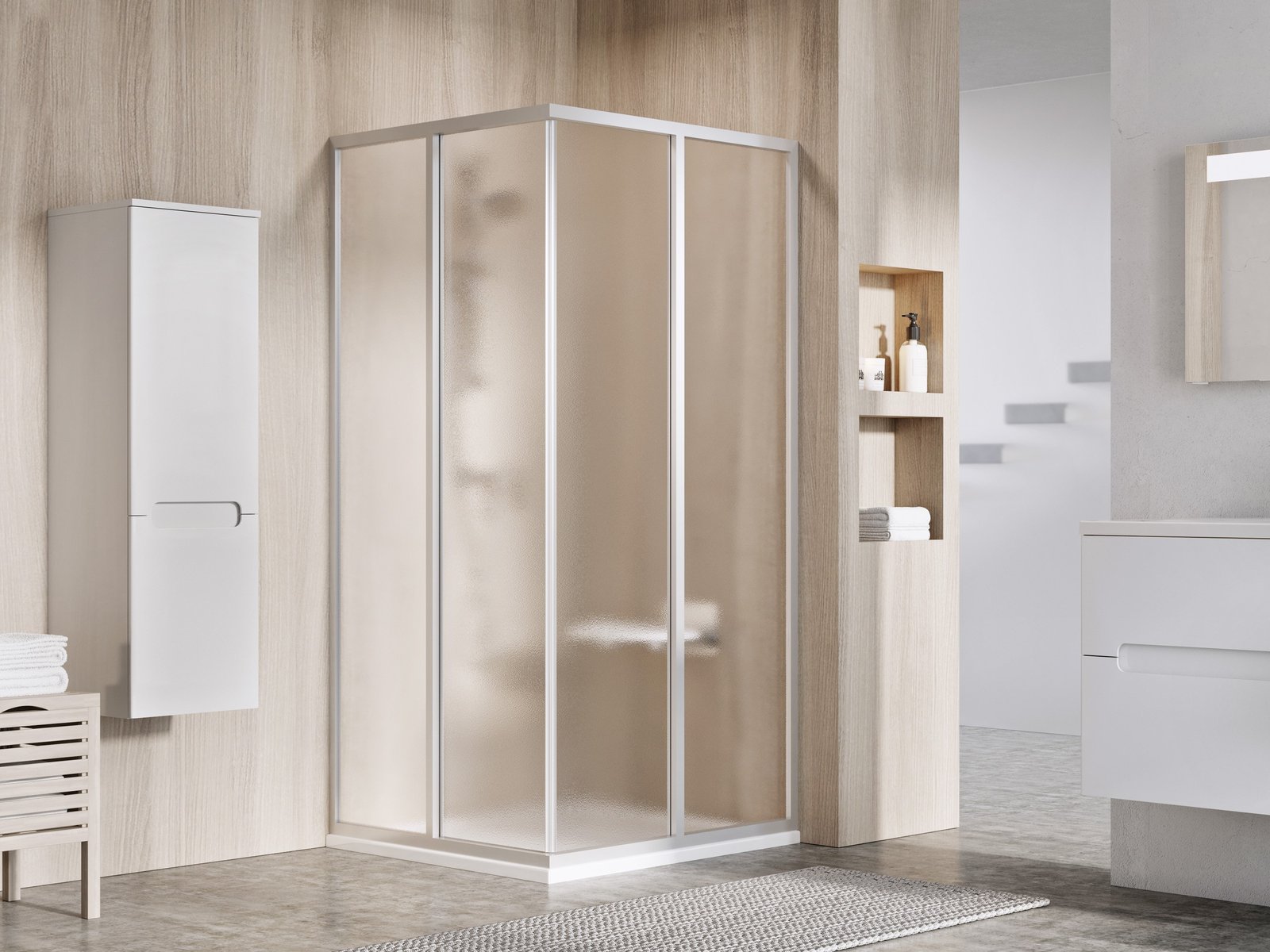 Ravak Supernova zuhanykabin 80x80 cm négyzet szatén matt/ 14V40UO2ZGS