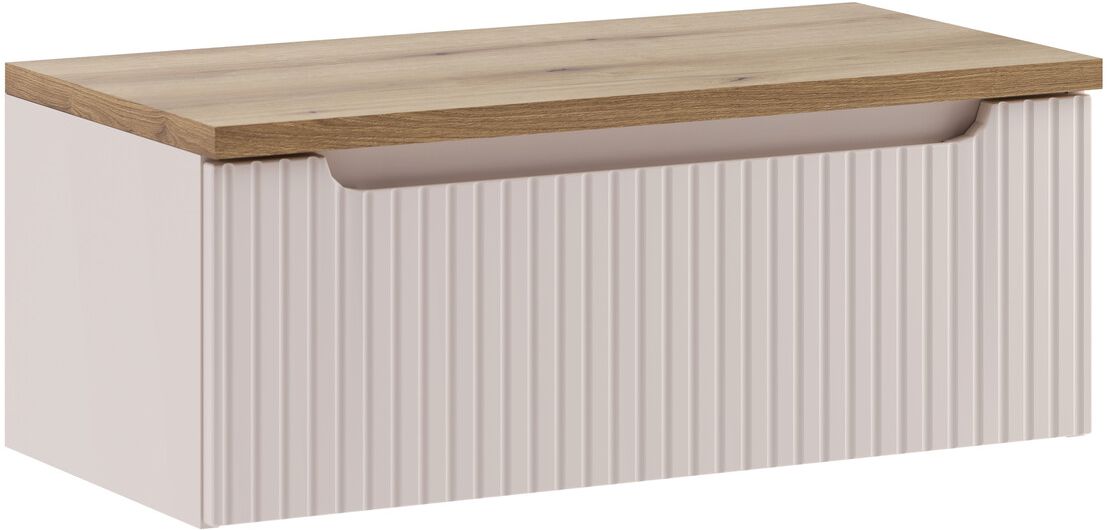 Készlet szekrény Comad Nova Cashmere NOVA CASHMERE 82-80-40-1S, pult Comad Nova Oak NOVA OAK A 89-80