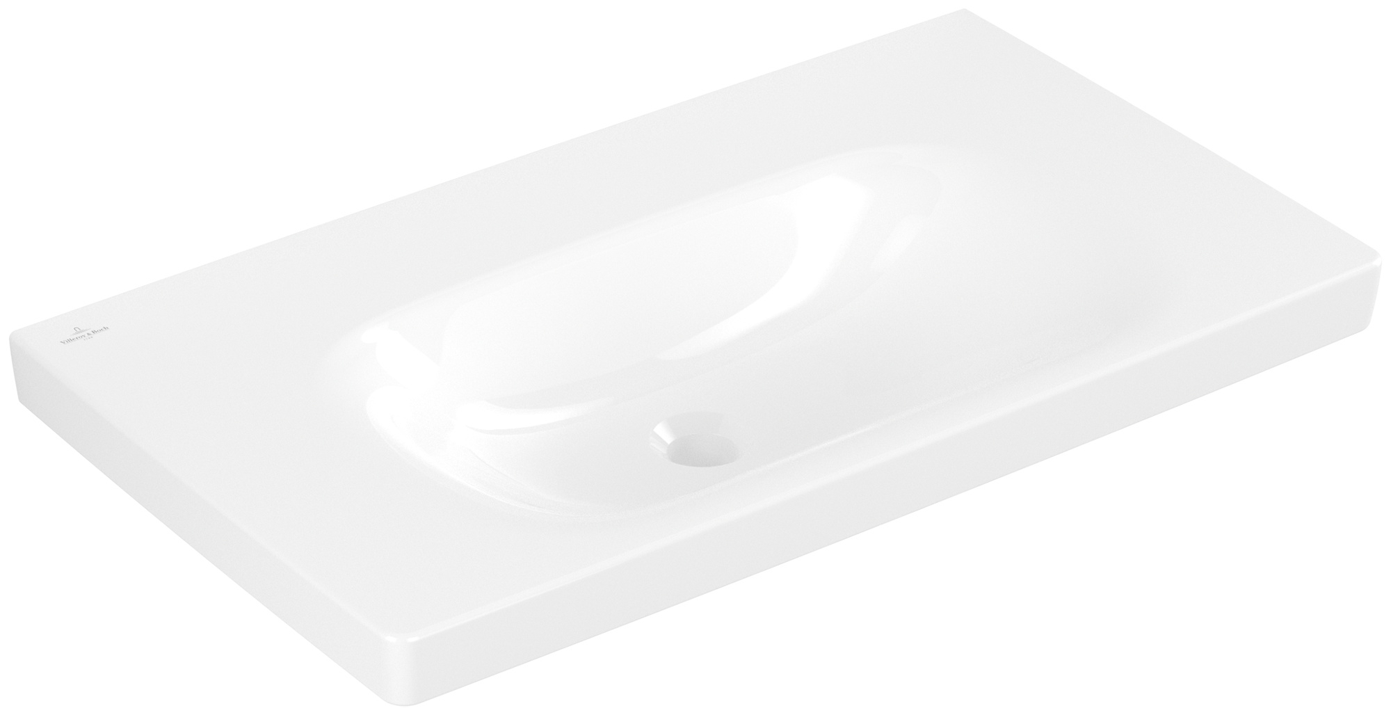 Villeroy & Boch Skyla mosdótál 80x46 cm négyszögletes beépíthető fehér 5A518301