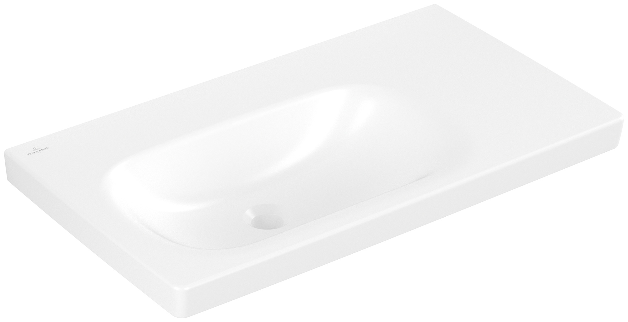 Villeroy & Boch Skyla mosdótál 80x46 cm négyszögletes beépíthető fehér 5A52L4RW