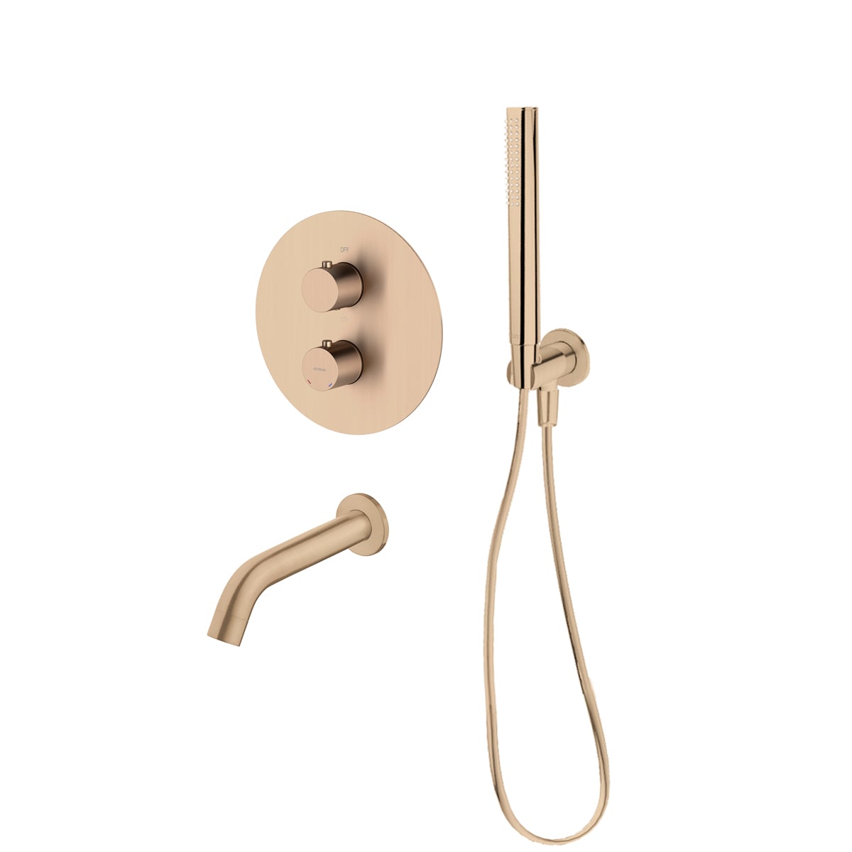 Készlet kád és zuhany csaptelep Oltens Katla 34600610, kifolyócső csaptelep Oltens Molle 39100610, 39304610, 37102610, 37200610