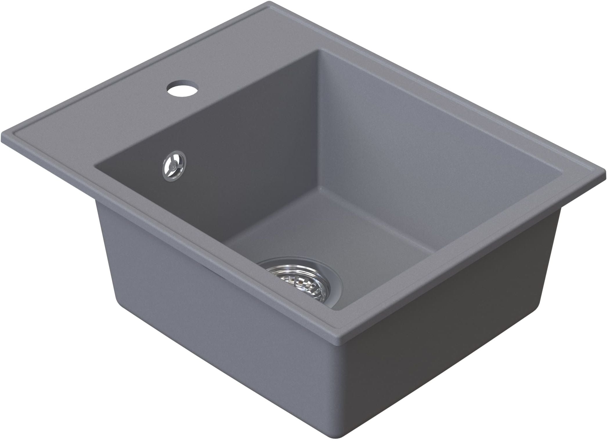 Ruvetti Pino gránit mosogató 50x40 cm szürke/grafit/onix 3001PI_GR40_W