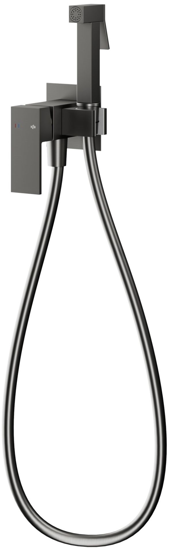 KFA Armatura Logon Gun Metal Grey bidé csaptelep süllyesztett || 5139-512-61