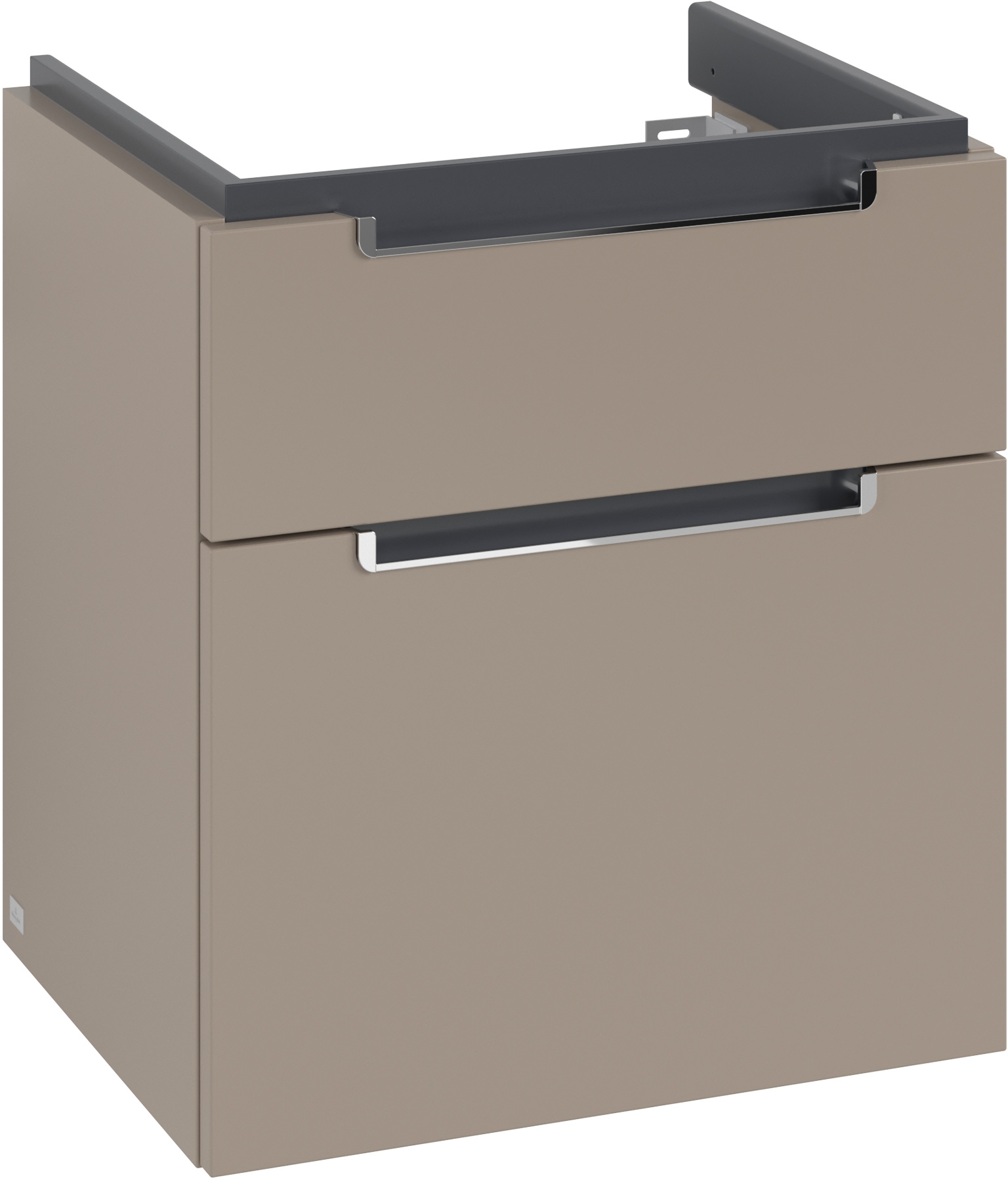 Villeroy & Boch Subway 2.0 szekrény 53.7x42.3x59 cm mosdókagyló alá akasztható szürke A90810VM