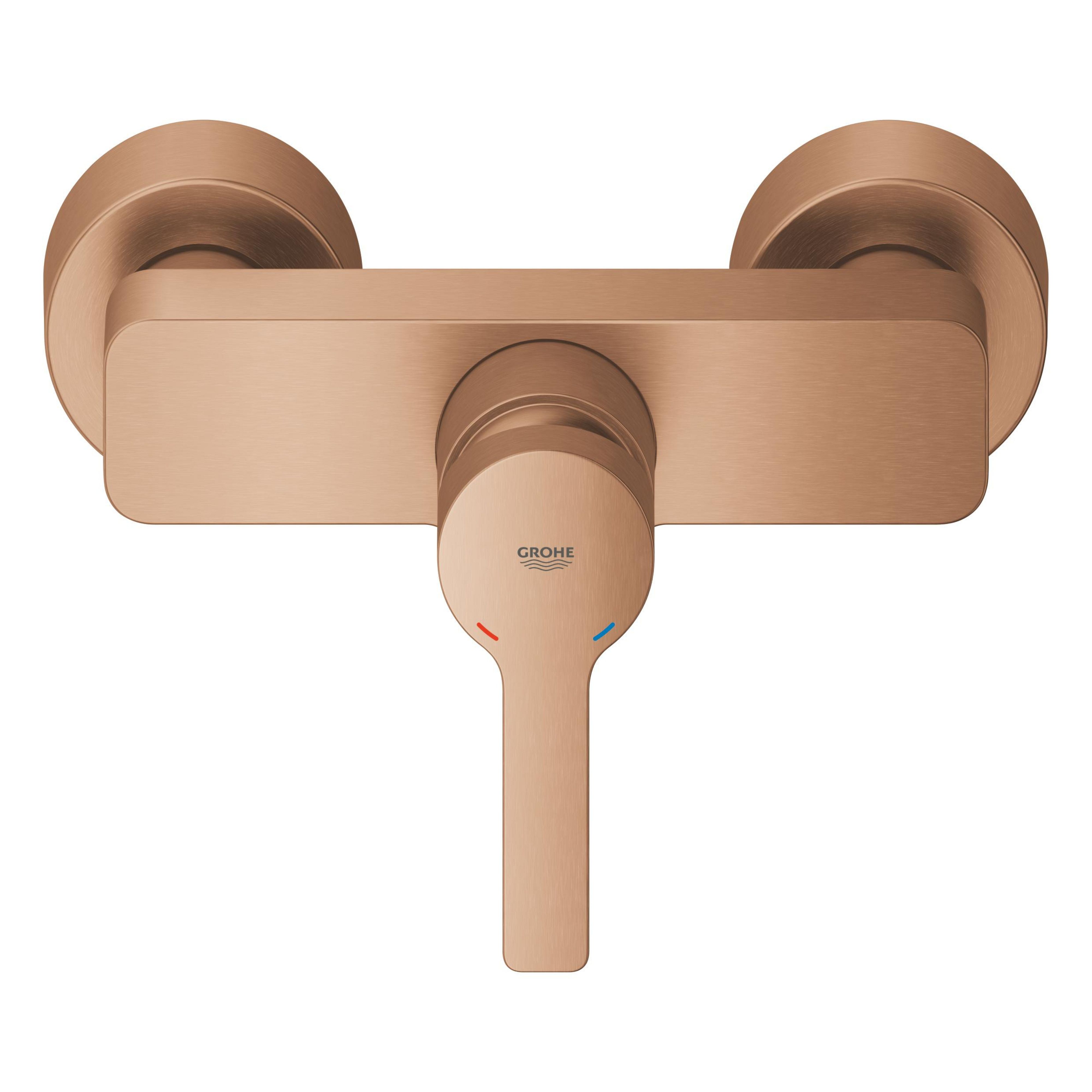 Grohe Lineare kád és zuhany csaptelep fali z termosztáttal Brushed Cool Sunrise 33865DL1