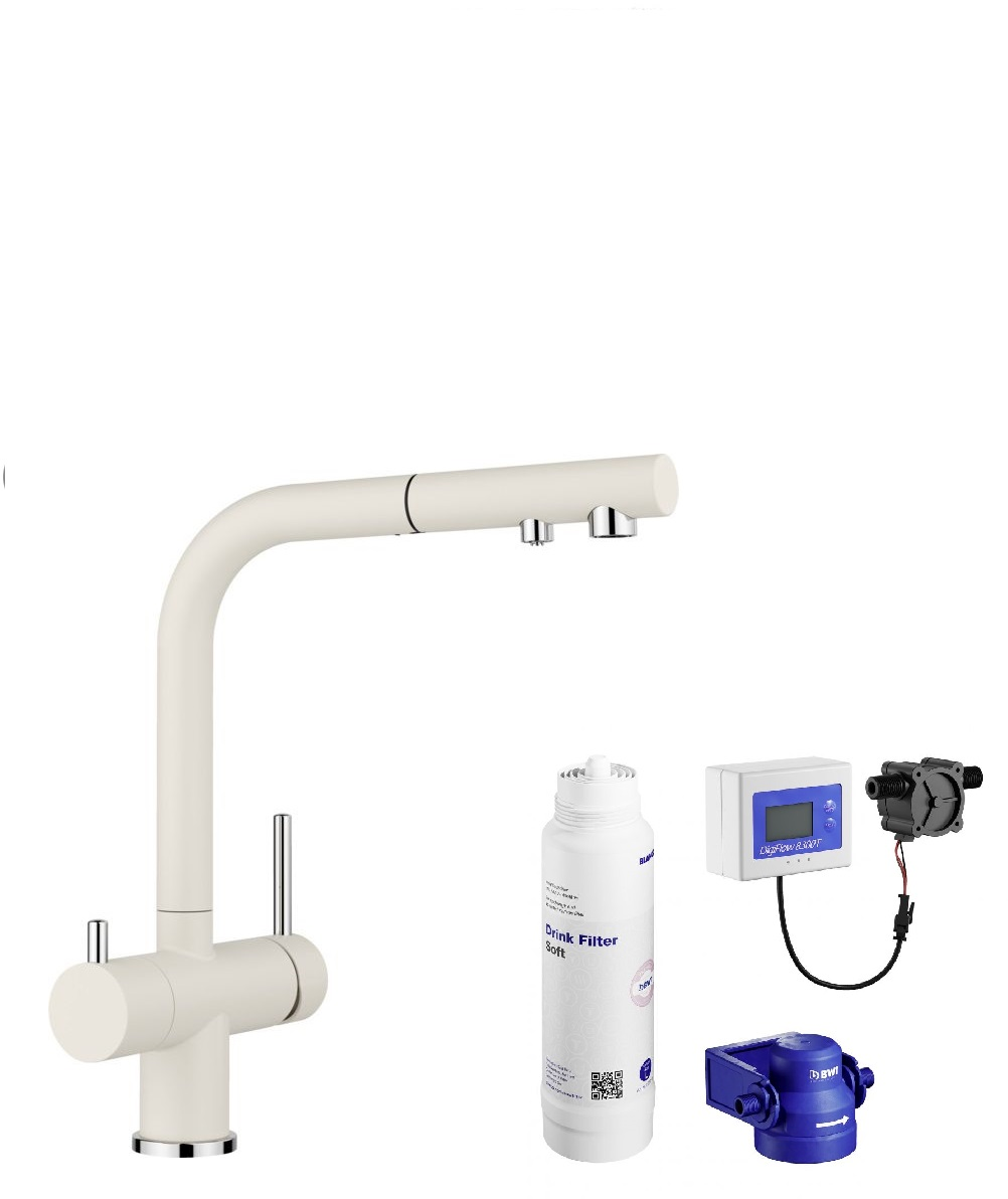 Készlet mosogató alatti szűrő Blanco Soft 527453, konyhai csaptelep Blanco Fontas-S II 526947