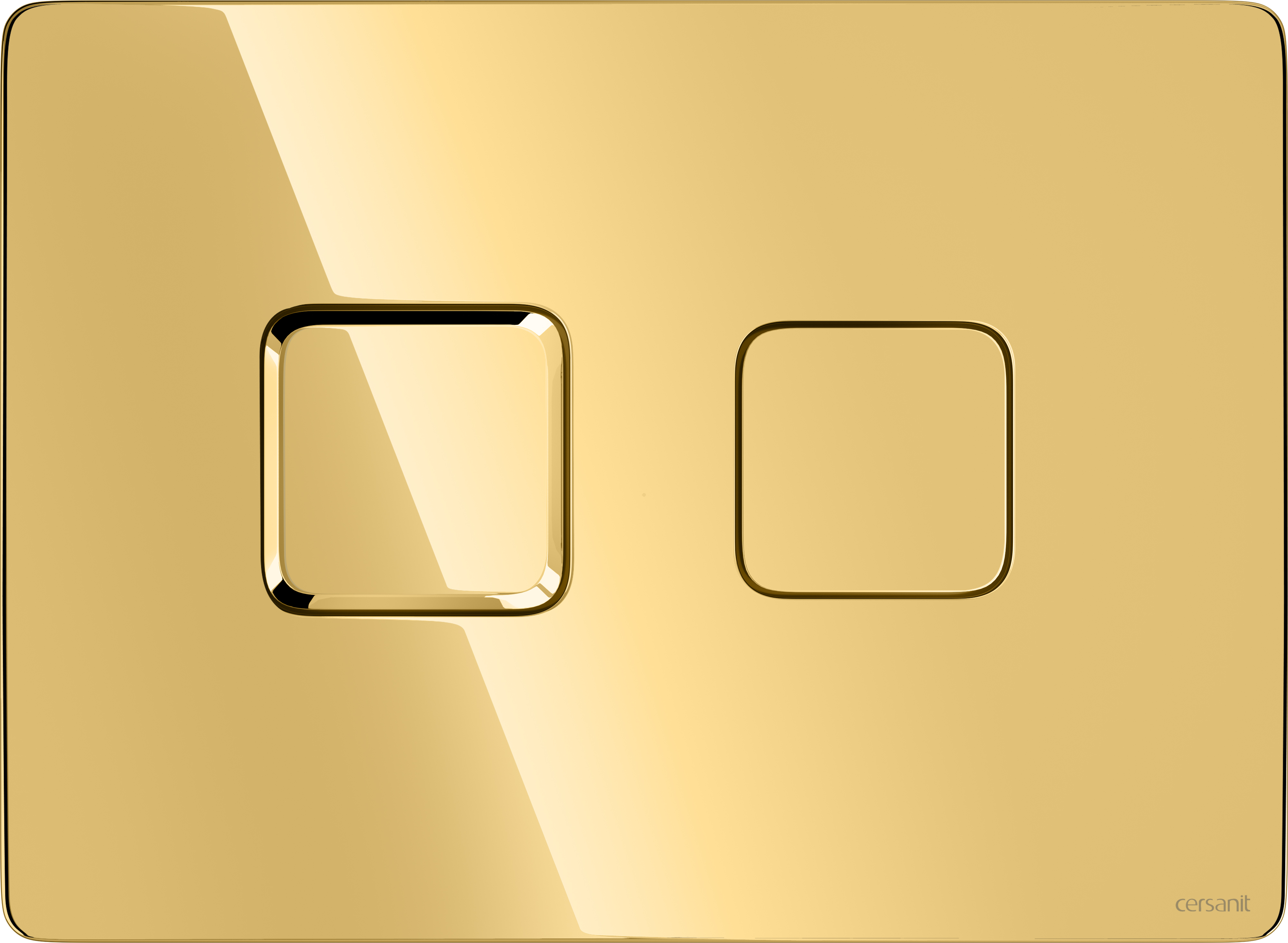 Cersanit Accento Square öblítő gomb WC-hez arany K97-463
