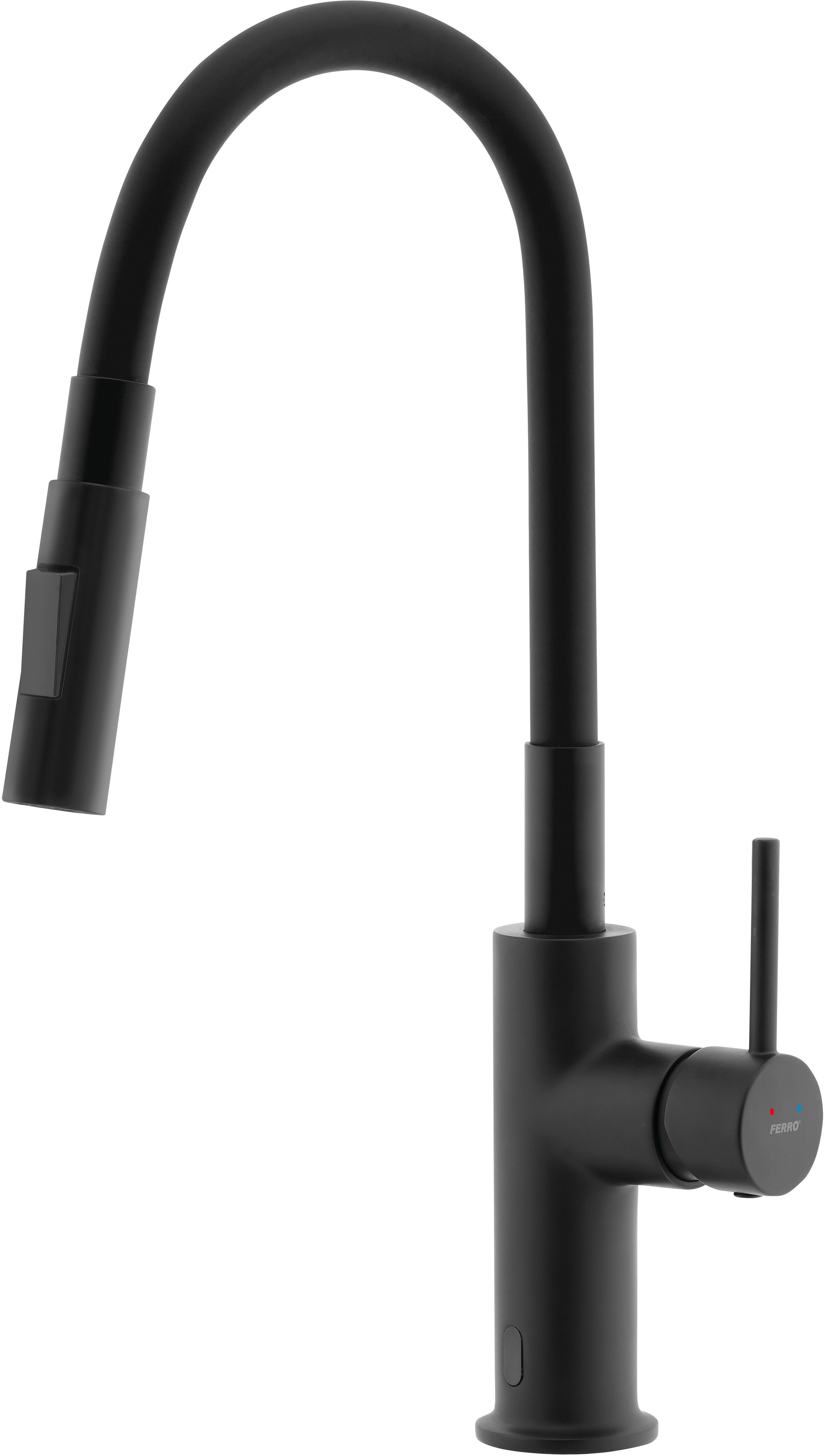 Ferro Distanza konyhai csaptelep álló fekete BDZ4BBL
