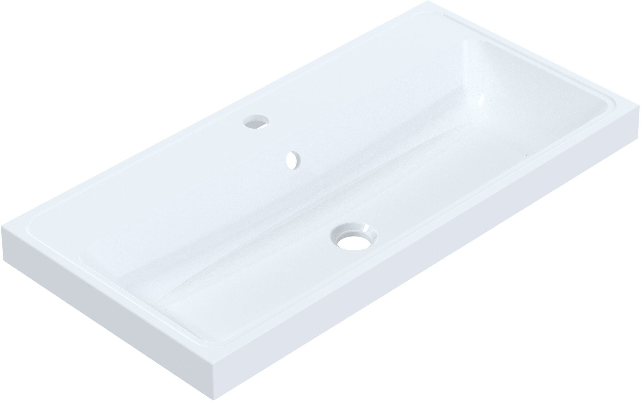 Ruvetti Irmina mosdótál 80x40 cm négyszögletes süllyesztett fehér DOL_IR8040