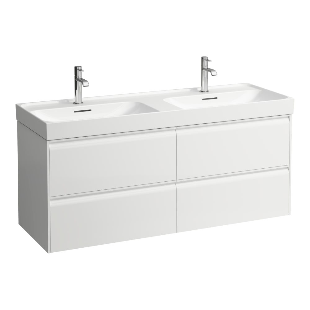 Laufen Meda szekrény 128.5x45x51.5 cm mosdókagyló alá akasztható fehér H4216440112601