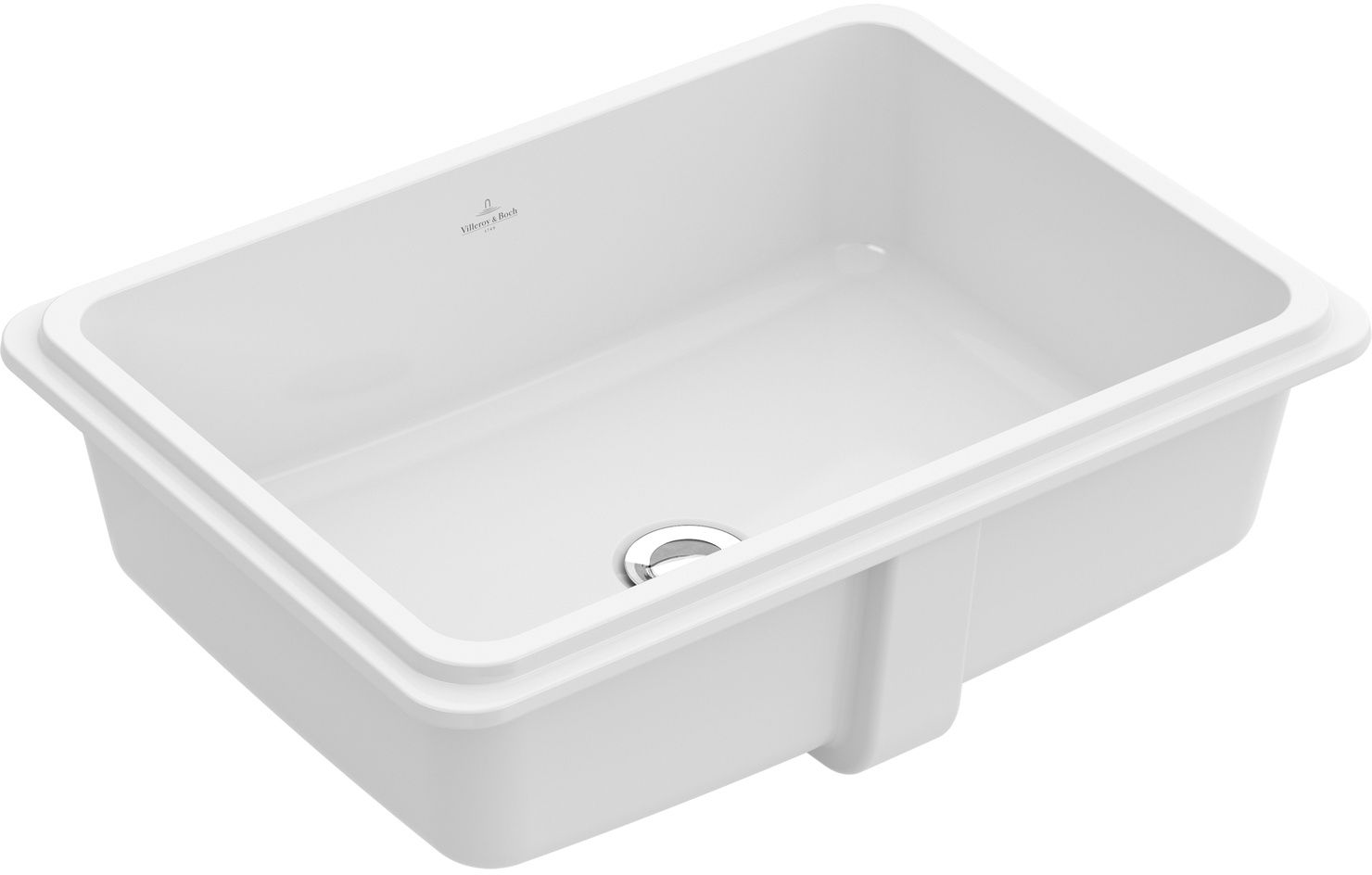 Villeroy & Boch Tube mosdótál 49x35 cm négyszögletes alulról beépíthető fehér fényes 41525001