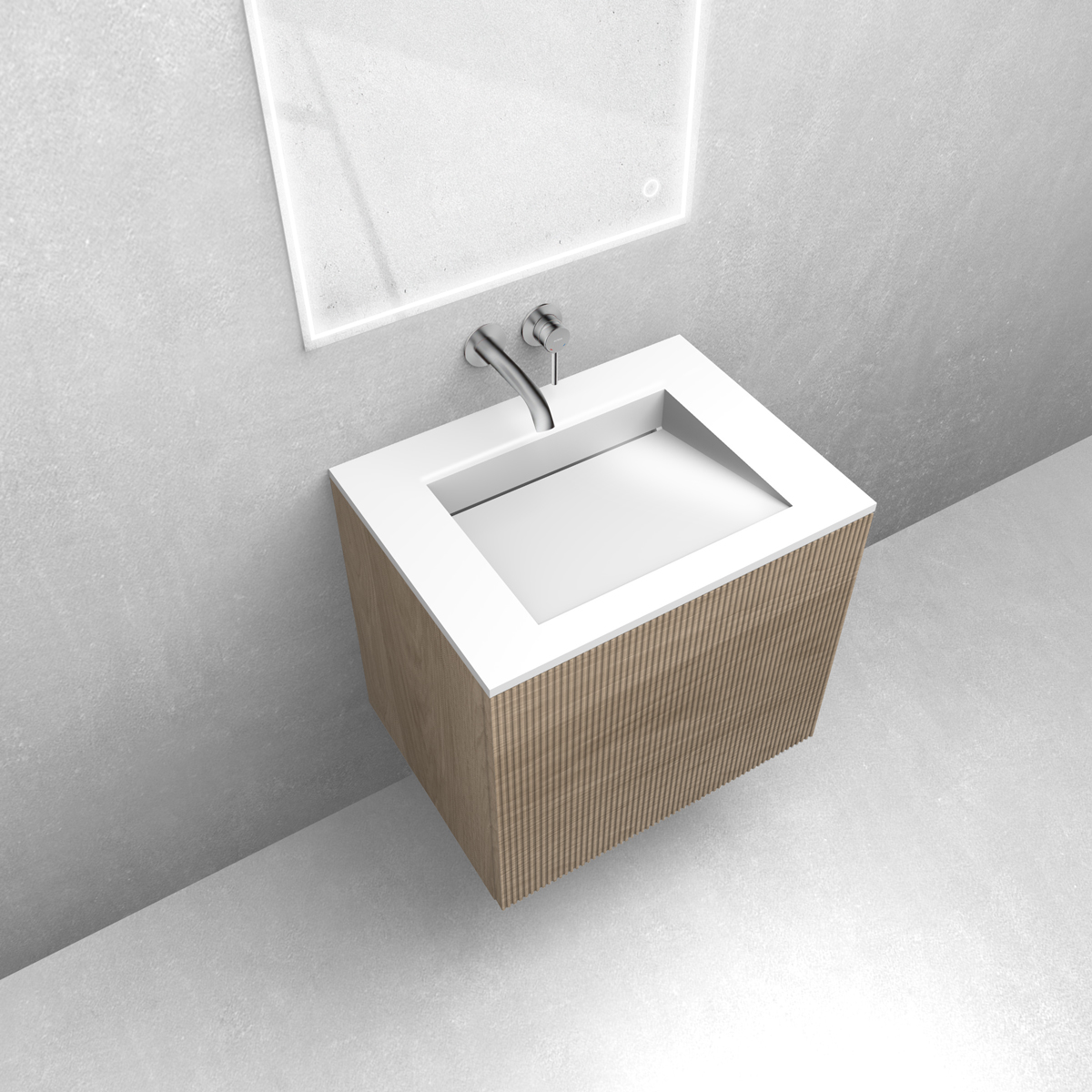 Készlet szekrény Oltens Lun 60027060, mosdótál Oltens Stila 40200000