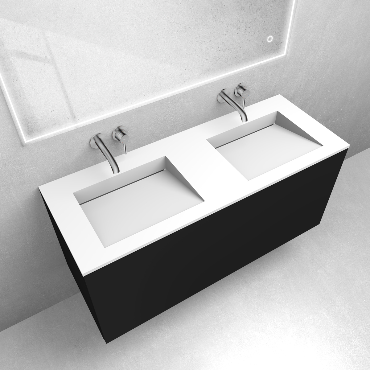 Készlet mosdótál Oltens Stila 40205900, szekrény Oltens Lun 60035300