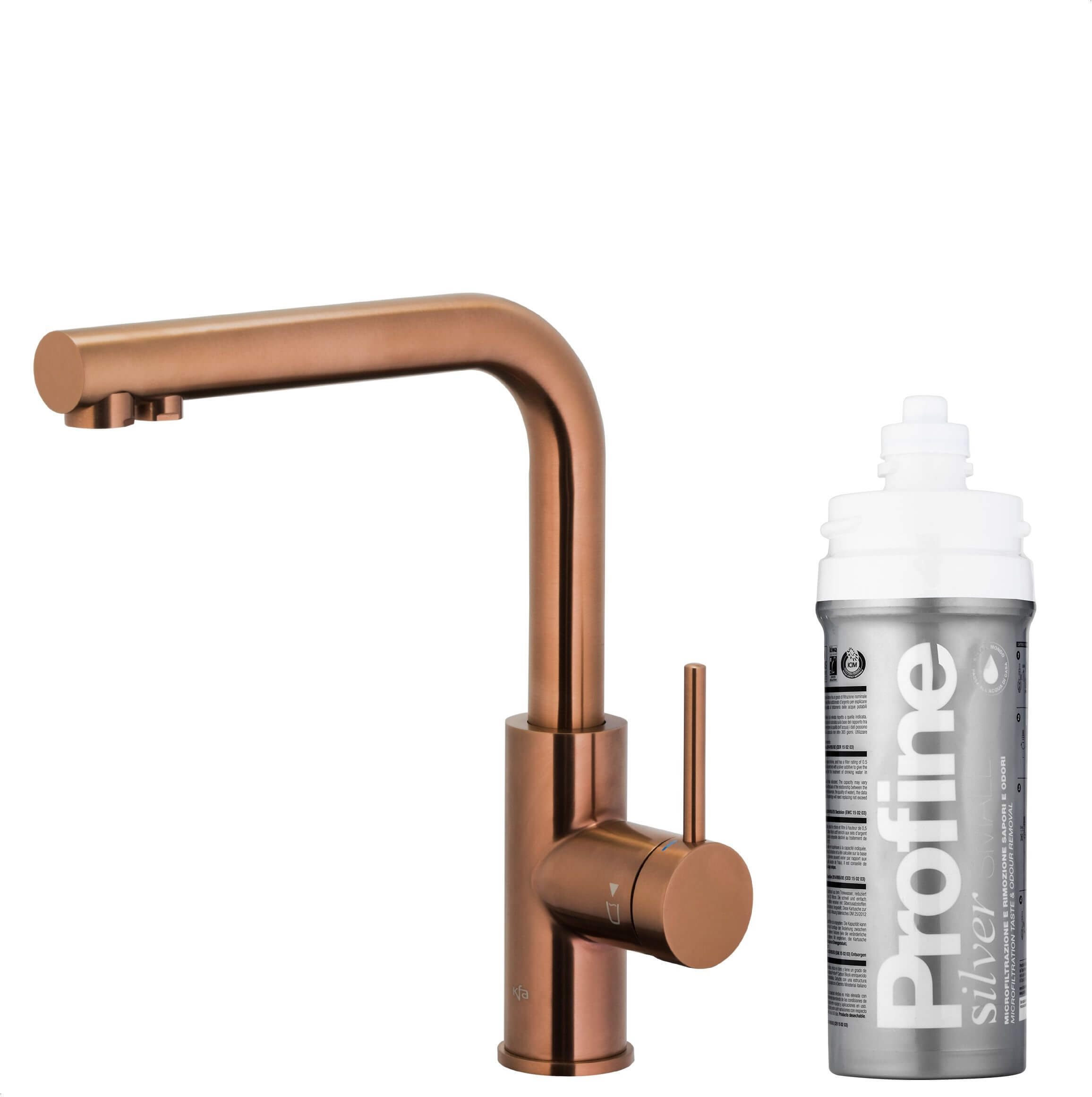 KFA Armatura Duero Pure Basic konyhai csaptelep szűrővel álló réz 6623-914-34