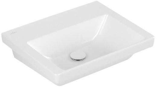 Villeroy & Boch Subway 3.0 mosdótál 55x44 cm négyszögletes klasszikus fehér 4A70F601