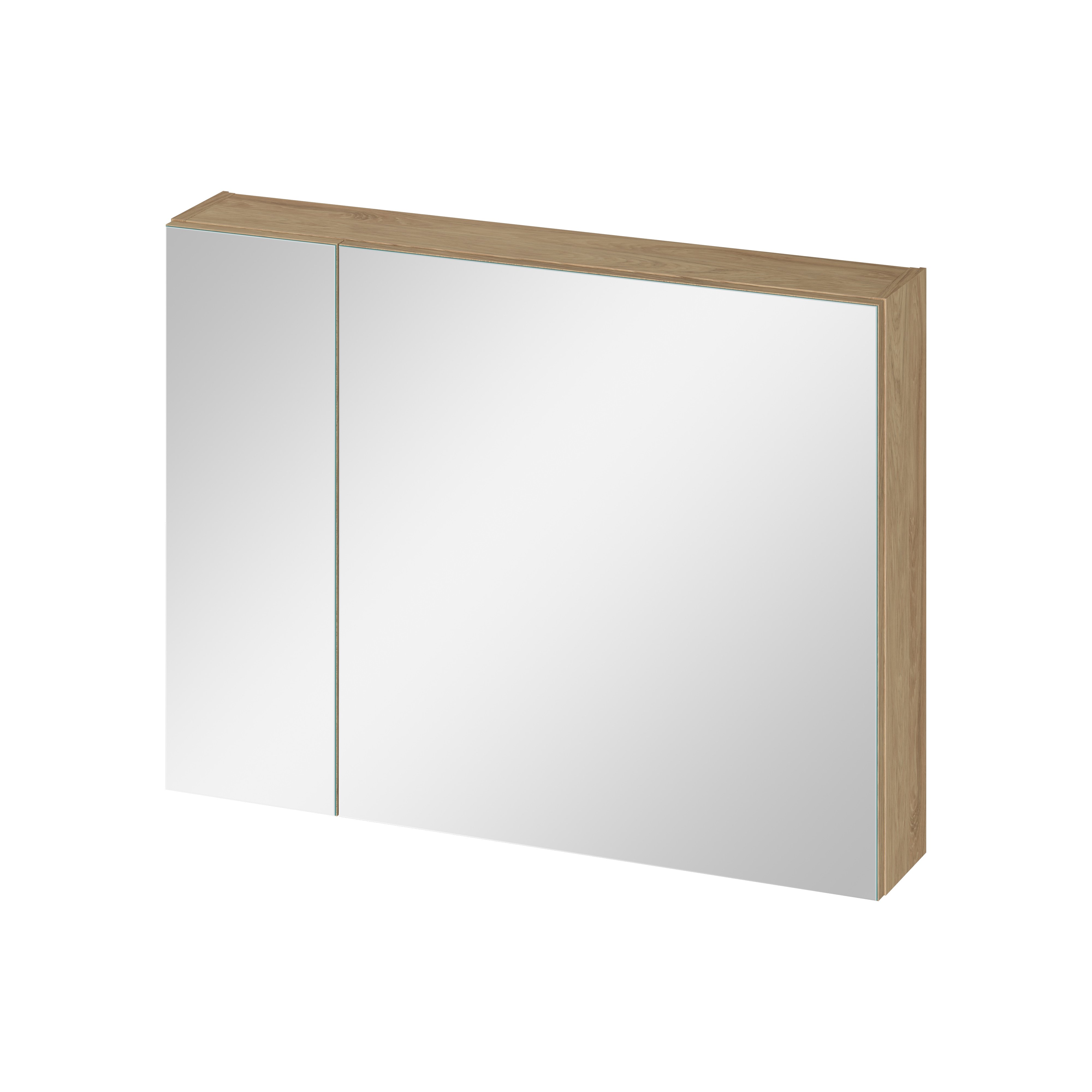Cersanit Ovida szekrény 79.4x14.1x59.2 cm tükörrel tölgy S1058-016
