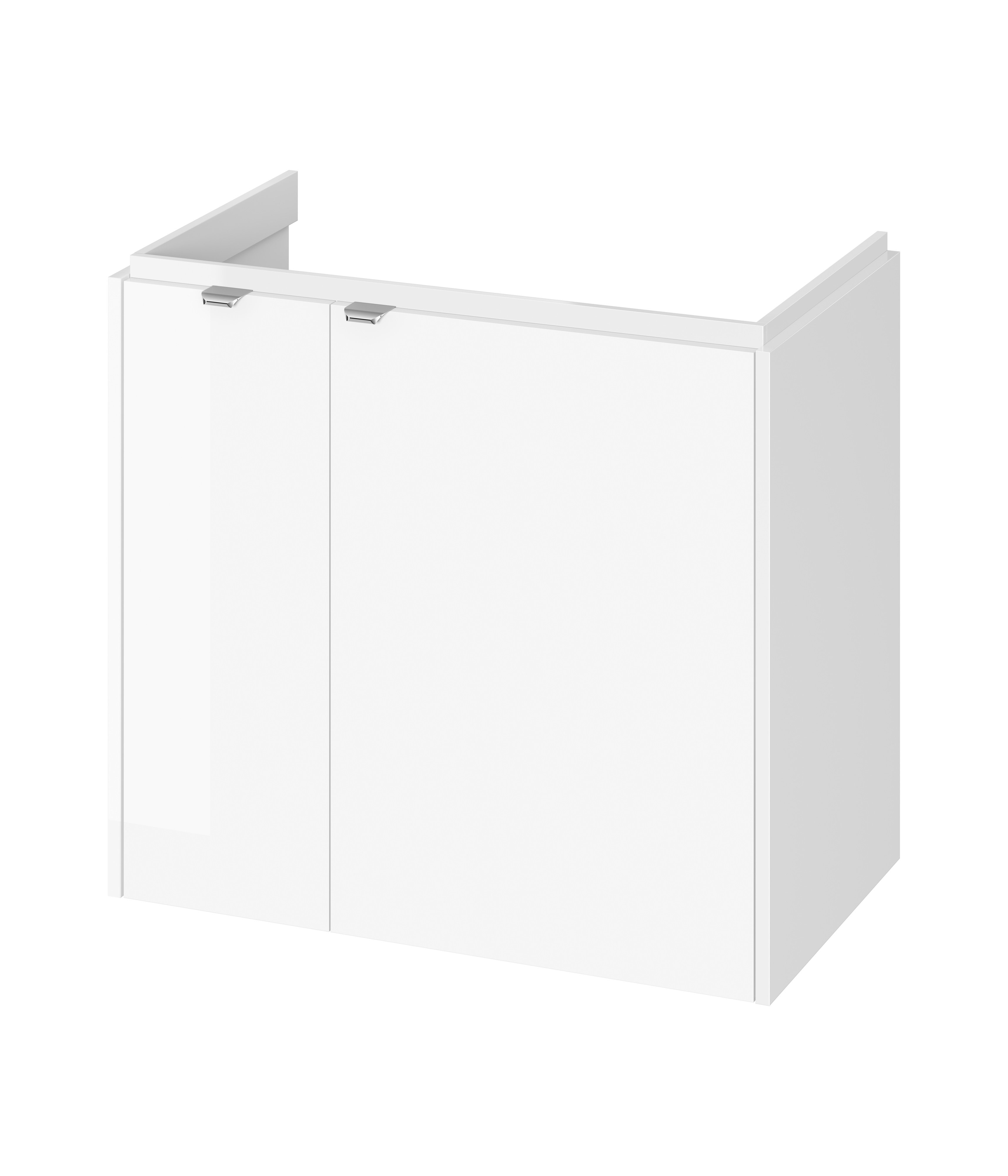 Cersanit Ovida szekrény 79.4x45x70 cm mosdókagyló alá akasztható fehér S1058-003