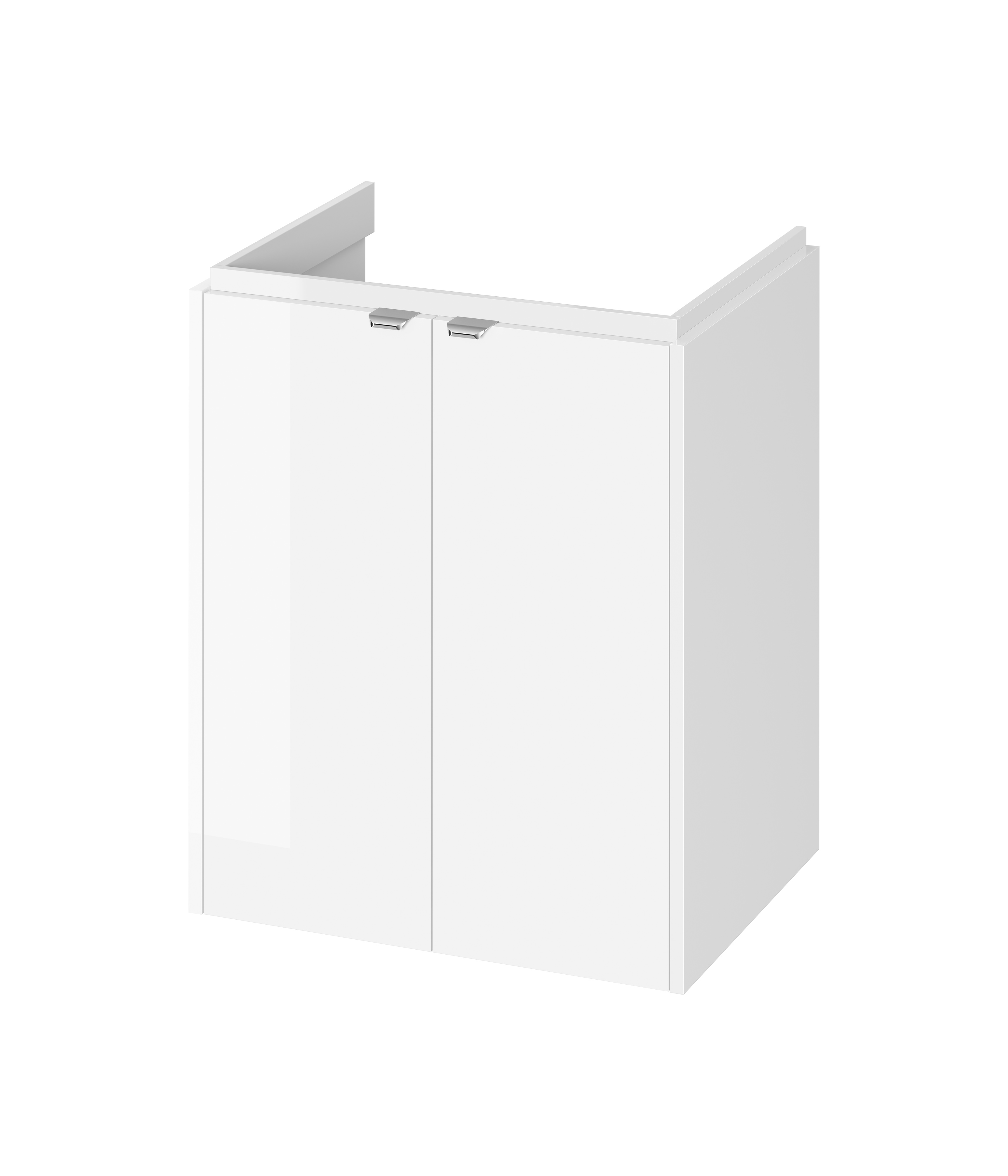 Cersanit Ovida szekrény 59.4x45x70 cm mosdókagyló alá akasztható fehér S1058-002
