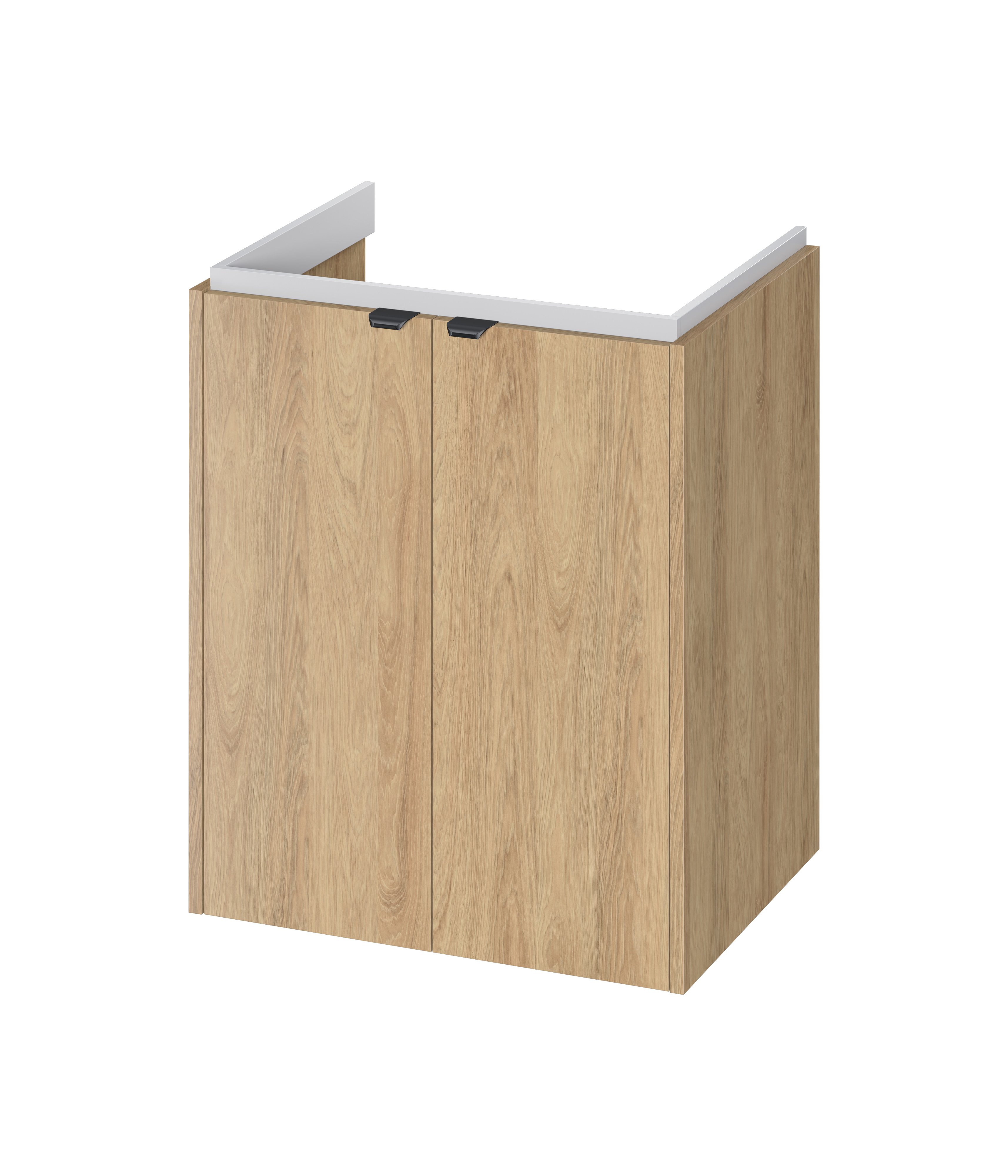Cersanit Ovida szekrény 59.4x45x70 cm mosdókagyló alá akasztható tölgy S1058-010