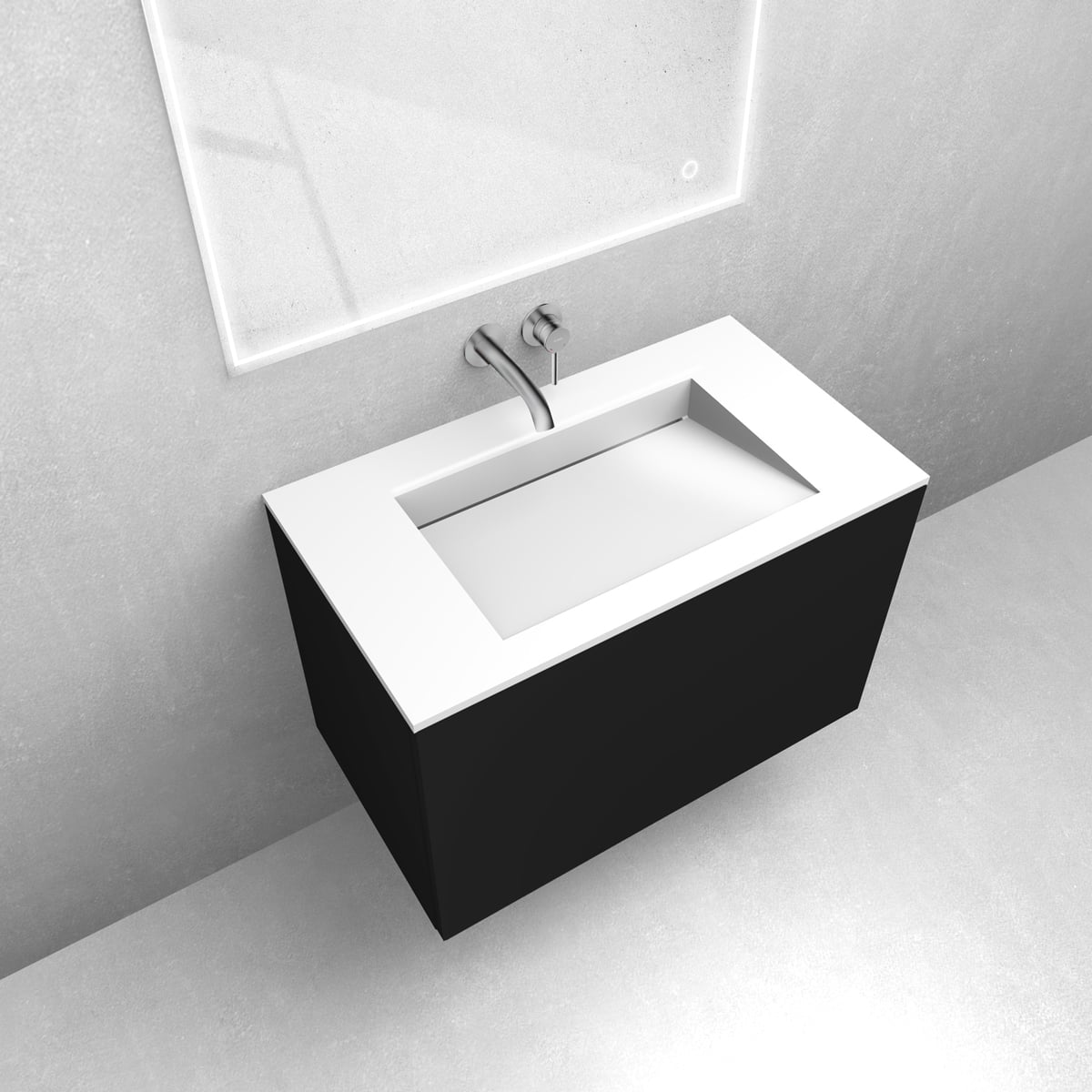 Készlet mosdótál Oltens Stila 40001000, szekrény Oltens Lun 60033300