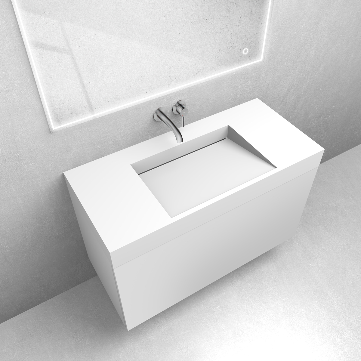 Készlet mosdótál Oltens Stila 40003900, szekrény Oltens Lun 60034000