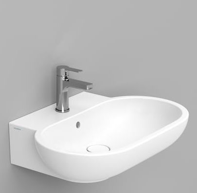 Ceramica Dolomite Mirto mosdótál 65x46 cm ovális klasszikus fehér matt D461141