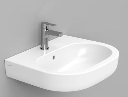 Ceramica Dolomite Mirto mosdótál 60x48 cm ovális klasszikus fehér fényes D461201