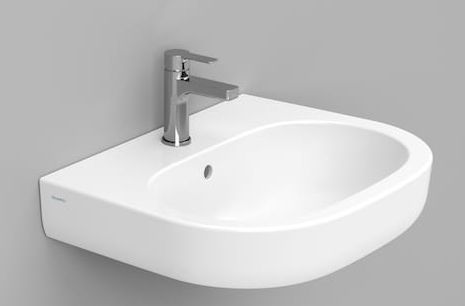 Ceramica Dolomite Mirto mosdótál 60x48 cm ovális klasszikus fehér matt D461241