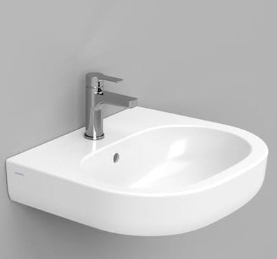 Ceramica Dolomite Mirto mosdótál 55x48 cm ovális klasszikus fehér fényes D461301