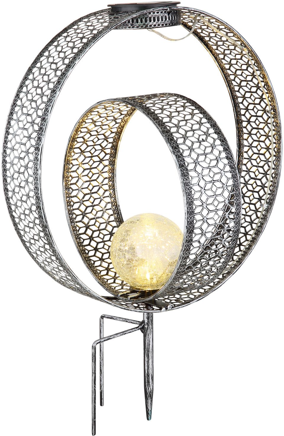Globo Lighting Solar napelemes állólámpa 1x0.06 W ezüst 33644