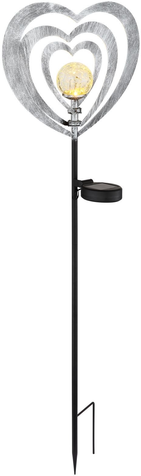 Globo Lighting Solar napelemes állólámpa 1x0.06 W fekete-szürke-ezüst 36580