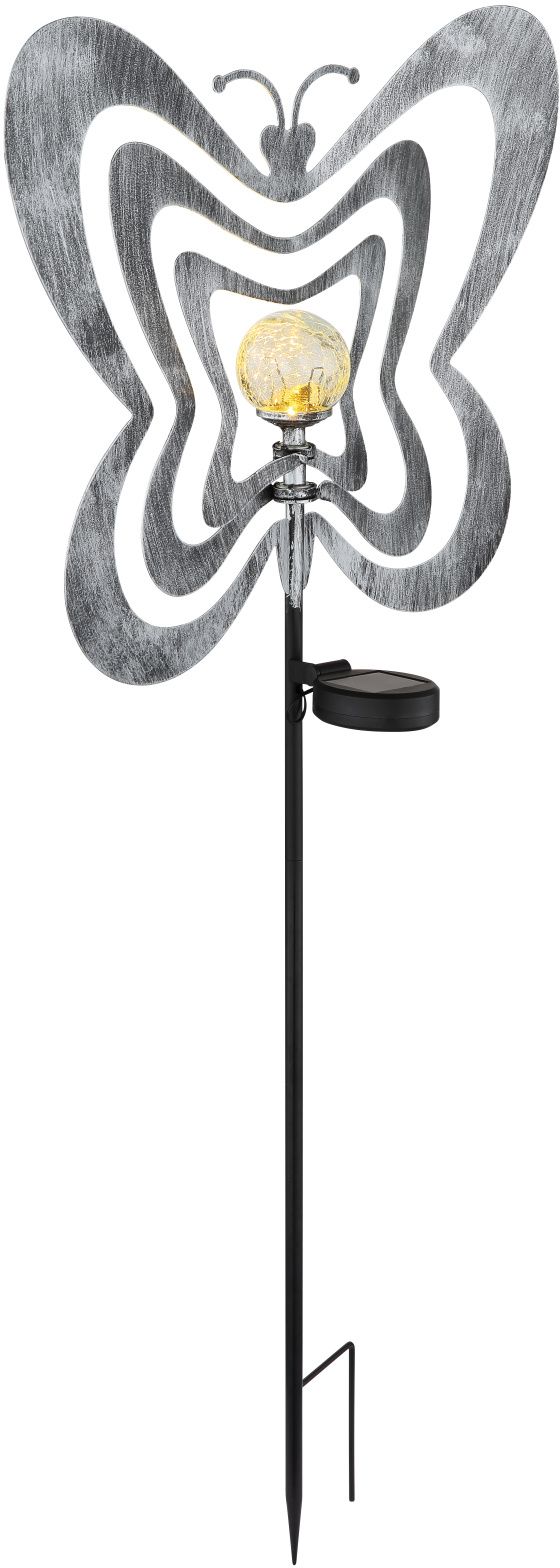 Globo Lighting Solar napelemes állólámpa 1x0.06 W fekete-szürke-ezüst 36581