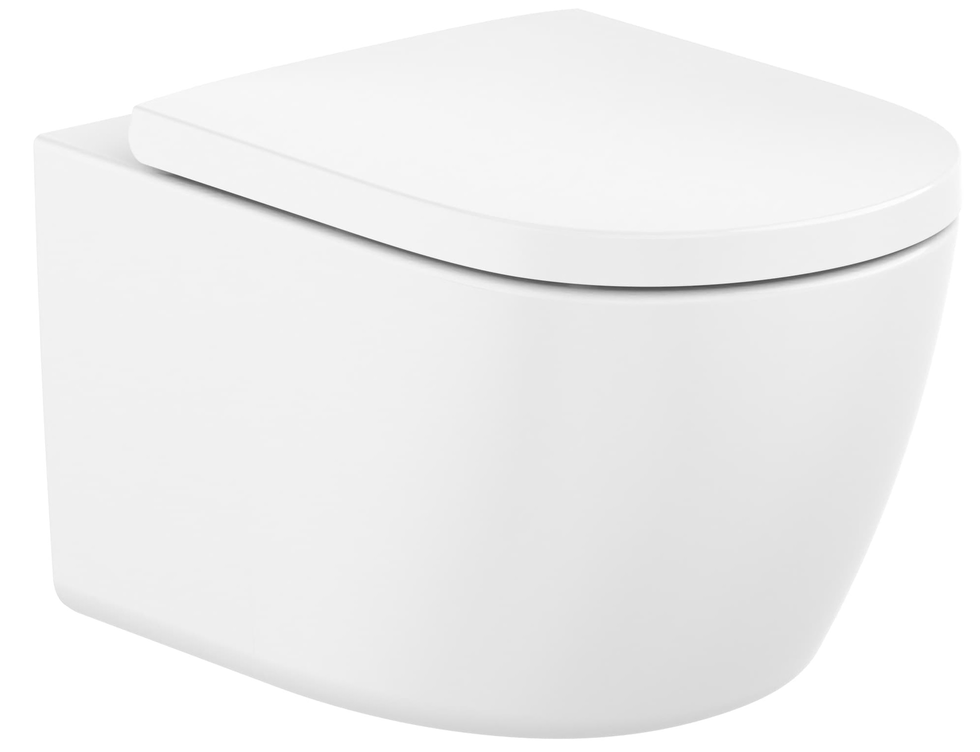 Roca Meridian wc csésze függesztett perem nélkül mély öblítéssel fehér matt A346747620