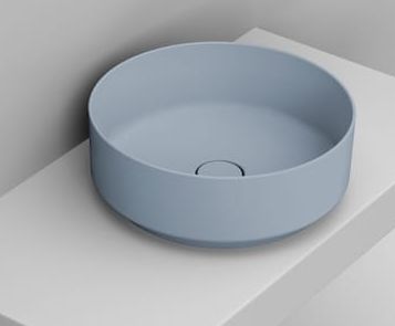Ceramica Dolomite Noemi mosdótál 44x44 cm kerek mosdótálak kék matt D310571
