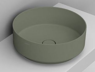 Ceramica Dolomite Noemi mosdótál 44x44 cm kerek mosdótálak zöld matt D310575