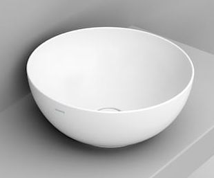 Ceramica Dolomite Noemi mosdótál 44x44 cm kerek mosdótálak fehér matt D310641