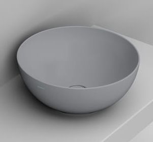 Ceramica Dolomite Noemi mosdótál 44x44 cm kerek mosdótálak szürke/kő matt D310645