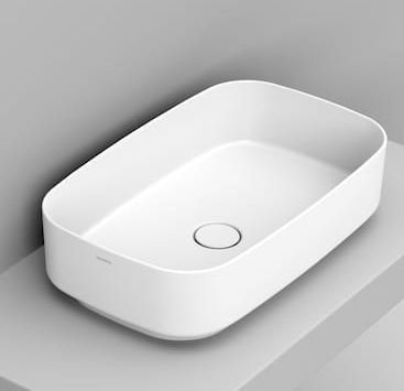 Ceramica Dolomite Noemi mosdótál 62x38 cm négyszögletes mosdótálak fehér fényes D311001