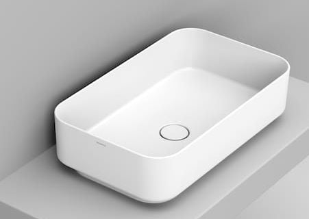 Ceramica Dolomite Noemi mosdótál 64x38.5 cm négyszögletes mosdótálak fehér matt D311201