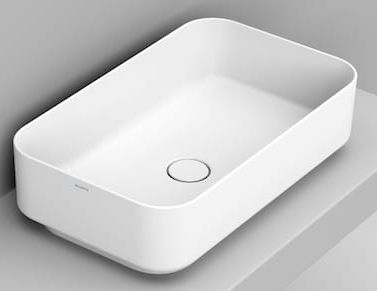 Ceramica Dolomite Noemi mosdótál 64x38.5 cm négyszögletes mosdótálak fehér matt D311241